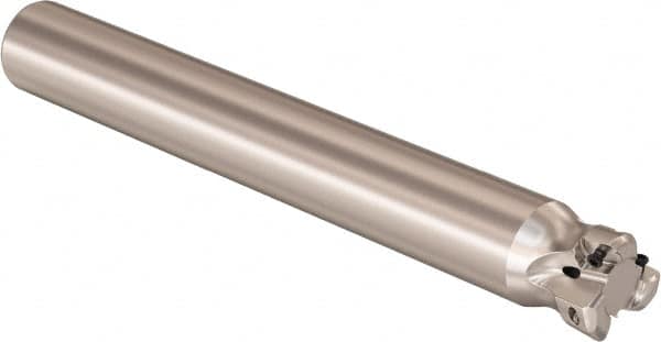 Seco - 27mm Cutting Diam, 25mm Shank Diam, 0.9mm Max Depth of Cut, Straight Shank Indexable Copy End Mill - 3 Inserts, LOHT Insert, R217.21 Toolholder - Americas Industrial Supply