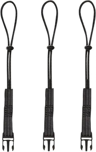 Ergodyne - 12-1/2" Tool Lanyard - Loop Connection, 13" Extended Length, Black - Americas Industrial Supply