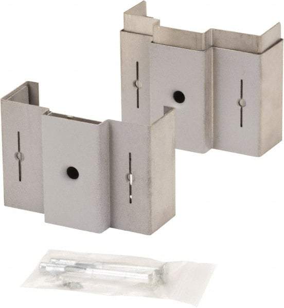 Door Innovation - 5-3/4" Wide x 4" High, Galvanized, Door Reinforcer - 1-3/4" Thick Door, Use with Universal Steel Door Jamb - Americas Industrial Supply