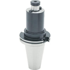 Parlec - CAT50 Dual Contact Taper Shank 19.05mm Pilot Diam Shell Mill Holder - 38.1mm Flange to Nose End Projection, 44.45mm Nose Diam, Through-Spindle Coolant - Exact Industrial Supply