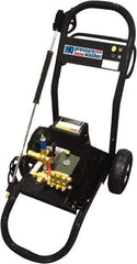 Value Collection - Electric, 15 Amp, 2.3 hp, 1,200 psi, 2.1 GPM, Cold Water Pressure Washer - AR Triplex Ceramic Plunger, 50' x 3/8" Hose, 110 Max Volts - Americas Industrial Supply