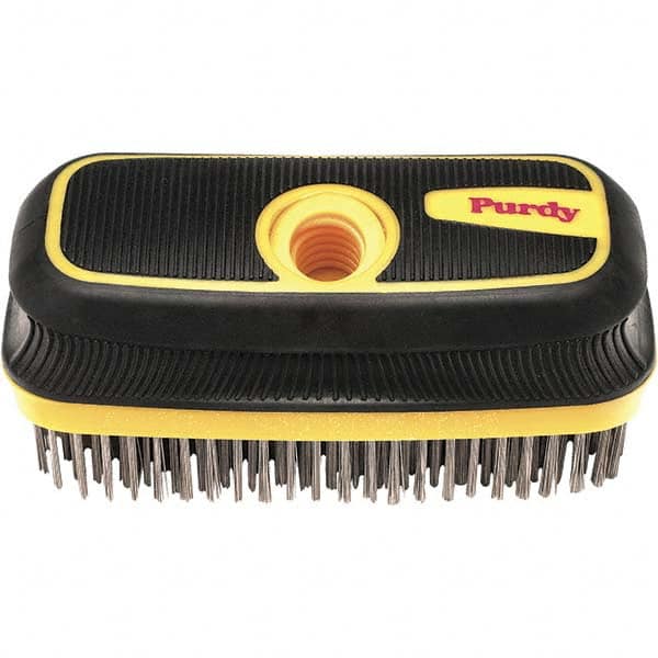 Purdy - Wire Surface Preparation Brush - 8" OAL, Cushioned Grip Handle - Americas Industrial Supply