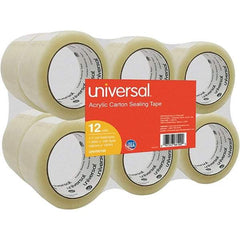 UNIVERSAL - 48mm Wide x 1.7mm Thick x 100m Long, 66100 Box Sealing & Label Protection Tape - Clear - Americas Industrial Supply