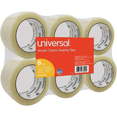 UNIVERSAL - 48mm Wide x 1.7mm Thick x 100m Long, 63120 Box Sealing & Label Protection Tape - Clear - Americas Industrial Supply