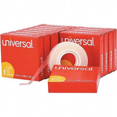 UNIVERSAL - 1/2" Wide x 1mm Thick x 36 yds Long, 81236VP Box Sealing & Label Protection Tape - Clear - Americas Industrial Supply