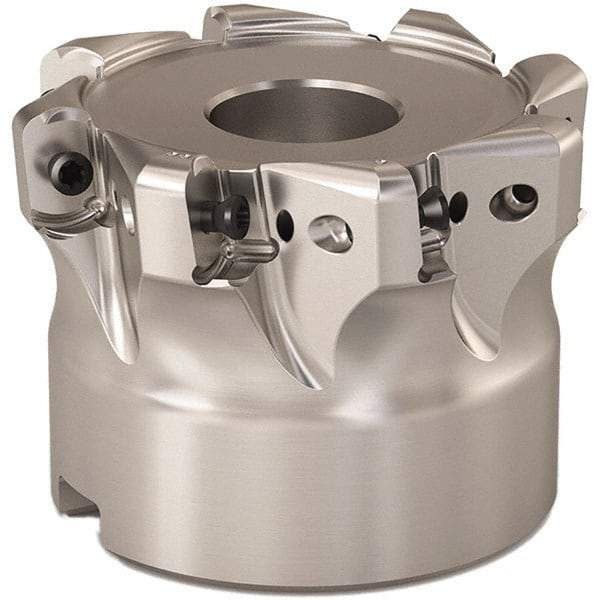 Seco - 2" Cut Diam, 0.9mm Max Depth, 3/4" Arbor Hole, 8 Inserts, LOHT06 Insert Style, Indexable Copy Face Mill - R220.21 Cutter Style, 1-1/2 High, Series Doubleoctomill - Americas Industrial Supply