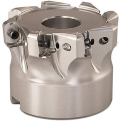 Seco - 2" Cut Diam, 0.9mm Max Depth, 3/4" Arbor Hole, 8 Inserts, LOHT06 Insert Style, Indexable Copy Face Mill - R220.21 Cutter Style, 1-1/2 High, Series Doubleoctomill - Americas Industrial Supply