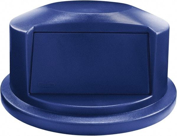 Rubbermaid - Dome Lid for Use with 44 Gal Round Trash Cans - Blue, For Brute Trash Cans - Americas Industrial Supply