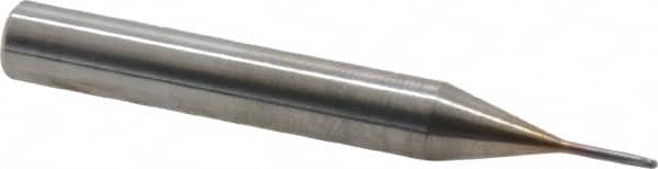 Seco - 1mm Diam, 1mm LOC, 2 Flute Solid Carbide Ball End Mill - MEGA-T Finish, Single End, 50mm OAL, 6mm Shank Diam, Spiral Flute - Americas Industrial Supply