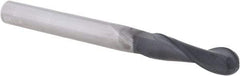 Seco - 6mm Diam, 20mm LOC, 2 Flute Solid Carbide Ball End Mill - Diamond Finish, Single End, 65mm OAL, 6mm Shank Diam, Spiral Flute - Americas Industrial Supply