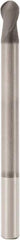 Seco - 4mm Diam, 6mm LOC, 2 Flute Solid Carbide Ball End Mill - Diamond Finish, Single End, 60mm OAL, 4mm Shank Diam, Spiral Flute - Americas Industrial Supply