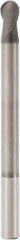 Seco - 4mm Diam, 6mm LOC, 2 Flute Solid Carbide Ball End Mill - Diamond Finish, Single End, 40mm OAL, 4mm Shank Diam, Spiral Flute - Americas Industrial Supply