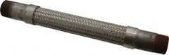 Made in USA - 12" OAL, 1" ID, 580 Max psi, Flexible Metal Hose Assembly - Americas Industrial Supply