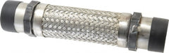 Made in USA - 12" OAL, 2" ID, 450 Max psi, Flexible Metal Hose Assembly - Americas Industrial Supply