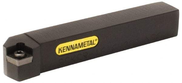 Kennametal - SCKC, Right Hand Cut, 15° Lead Angle, 20mm Shank Height x 20mm Shank Width, Neutral Rake Indexable Turning Toolholder - 125mm OAL, CC..09T3.. Insert Compatibility, Series Screw-On - Americas Industrial Supply