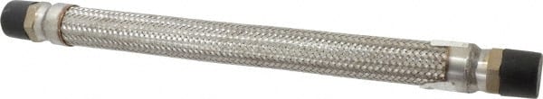 Made in USA - 18" OAL, 1" ID, 580 Max psi, Flexible Metal Hose Assembly - Americas Industrial Supply