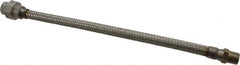 Made in USA - 18" OAL, 1/2" ID, 1,040 Max psi, Flexible Metal Hose Assembly - Americas Industrial Supply