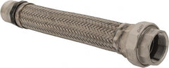 Made in USA - 18" OAL, 2" ID, 450 Max psi, Flexible Metal Hose Assembly - Americas Industrial Supply