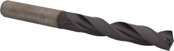Kennametal - 9.7mm 140° Solid Carbide Jobber Drill - TiAlN Finish, Right Hand Cut, Spiral Flute, Straight Shank, 103mm OAL, Standard Point - Americas Industrial Supply