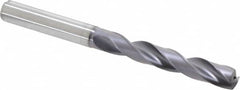 Kennametal - 7.7mm 140° Solid Carbide Jobber Drill - TiAlN Finish, Right Hand Cut, Spiral Flute, Straight Shank, 91mm OAL, Standard Point - Americas Industrial Supply