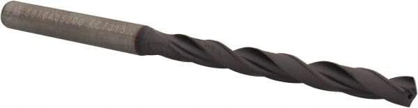 Kennametal - 5.2mm, 140° Point, Spiral Flute, Solid Carbide Taper Length Drill Bit - TiAlN Finish, 56mm Flute Length, 94mm OAL, Series B978A - Americas Industrial Supply