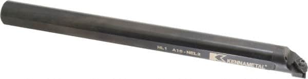 Kennametal - 1-3/8" Min Bore Diam, 12" OAL, 1" Shank Diam, A-NE Indexable Boring Bar - N. Insert, Clamp Holding Method - Americas Industrial Supply