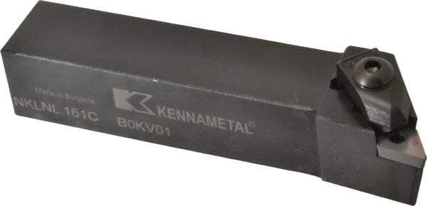 Kennametal - NP.., -5° Lead Angle NKLN External Left Hand Indexable Profiling Toolholder - 1" Shank Height x 1" Shank Width, 5" Long, Steel - Americas Industrial Supply