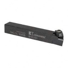 Kennametal - NP.., -5° Lead Angle NKLC External Left Hand Indexable Profiling Toolholder - 5/8" Shank Height x 5/8" Shank Width, 4-1/2" Long, Steel - Americas Industrial Supply