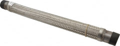 Made in USA - 24" OAL, 1-1/2" ID, 410 Max psi, Flexible Metal Hose Assembly - Americas Industrial Supply