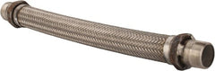 Made in USA - 24" OAL, 1-1/2" ID, 410 Max psi, Flexible Metal Hose Assembly - Americas Industrial Supply