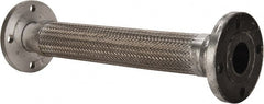 Made in USA - 24" OAL, 2-1/2" ID, Flexible Metal Hose Assembly - Americas Industrial Supply