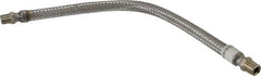 Made in USA - 24" OAL, 1/2" ID, 1,040 Max psi, Flexible Metal Hose Assembly - Americas Industrial Supply