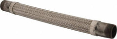 Made in USA - 24" OAL, 1-1/2" ID, 410 Max psi, Flexible Metal Hose Assembly - Americas Industrial Supply