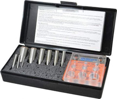 Precision Brand - 1/8 to 3/4 Inch Diameter Shim Punch and Die Set - 1/8, 3/16, 1/4, 5/16, 3/8, 7/16, 1/2, 5/8 and 3/4 Inch Diameter, 9 Piece - Americas Industrial Supply