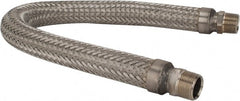 Made in USA - 30" OAL, 1" ID, 580 Max psi, Flexible Metal Hose Assembly - Americas Industrial Supply