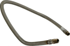 Made in USA - 36" OAL, 3/8" ID, 1,450 Max psi, Flexible Metal Hose Assembly - Americas Industrial Supply