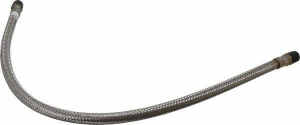 Made in USA - 36" OAL, 1/2" ID, 1,040 Max psi, Flexible Metal Hose Assembly - Americas Industrial Supply