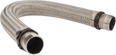 Made in USA - 36" OAL, 2" ID, 450 Max psi, Flexible Metal Hose Assembly - Americas Industrial Supply