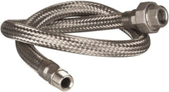 Made in USA - 36" OAL, 1/2" ID, 1,040 Max psi, Flexible Metal Hose Assembly - Americas Industrial Supply