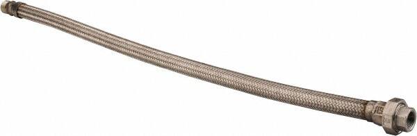 Made in USA - 36" OAL, 3/4" ID, 600 Max psi, Flexible Metal Hose Assembly - Americas Industrial Supply