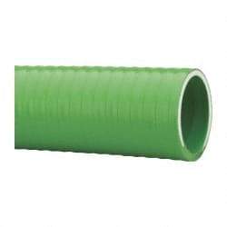 Made in USA - 1-1/2" Inside x 1-13/16" Outside Diam, PVC Liquid Suction & Discharge Hose - Green, 100' Long, 28 Vacuum Rating, 85 psi Working Pressure - Americas Industrial Supply