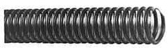 Made in USA - 4" ID, 10 Hg Vac Rating, PVC Vacuum & Duct Hose - 100' Long, Gray/Clear, 4" Bend Radius - Americas Industrial Supply