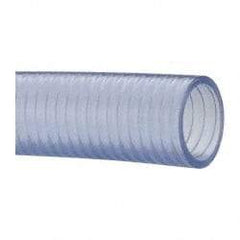 Made in USA - 1-1/2" Inside x 1-13/16" Outside Diam, Food & Beverage Hose - 4" Bend Radius, 100' Long, 28 Vacuum Rating - Americas Industrial Supply