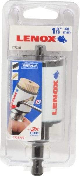 Lenox - 1-9/16" Diam, 1-1/2" Cutting Depth, Hole Saw - Bi-Metal Saw, Toothed Edge - Americas Industrial Supply