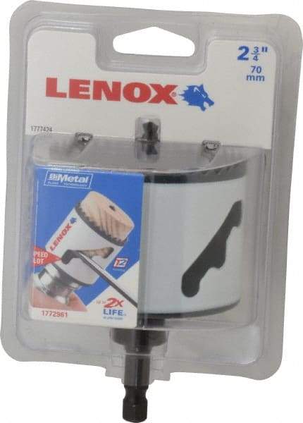 Lenox - 2-3/4" Diam, 1-1/2" Cutting Depth, Hole Saw - Bi-Metal Saw, Toothed Edge - Americas Industrial Supply