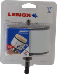 Lenox - 3-3/8" Diam, 1-1/2" Cutting Depth, Hole Saw - Bi-Metal Saw, Toothed Edge - Americas Industrial Supply