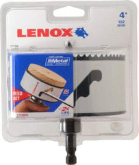 Lenox - 4" Diam, 1-1/2" Cutting Depth, Hole Saw - Bi-Metal Saw, Toothed Edge - Americas Industrial Supply