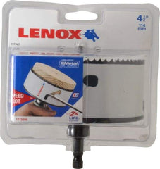 Lenox - 4-1/2" Diam, 1-1/2" Cutting Depth, Hole Saw - Bi-Metal Saw, Toothed Edge - Americas Industrial Supply