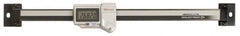 Mitutoyo - 0 to 100mm, 0.01mm Resolution Horizontal Electronic Linear Scale - 0.001 Inch Accuracy, Data Output, SR44 Battery - Americas Industrial Supply