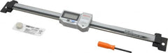 Mitutoyo - 0 to 8 Inch, 0.01mm Resolution Horizontal Electronic Linear Scale - 0.001 Inch Accuracy, Data Output, SR44 Battery - Americas Industrial Supply